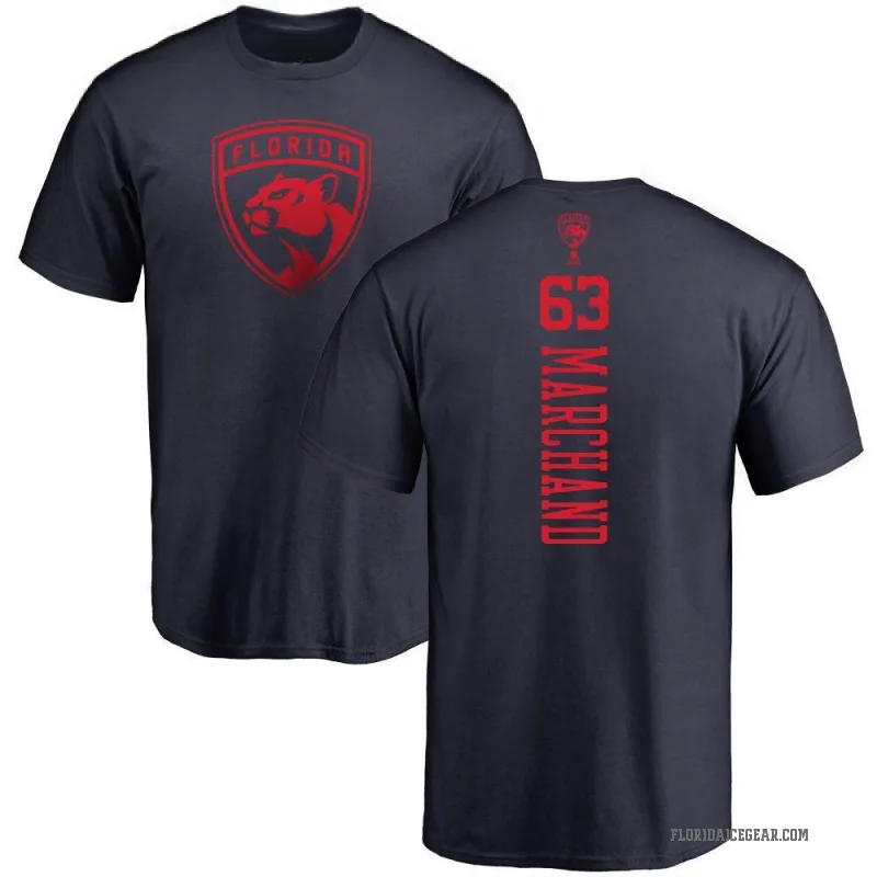 Brad Marchand Men's Navy Florida Panthers One Color Backer T-Shirt -