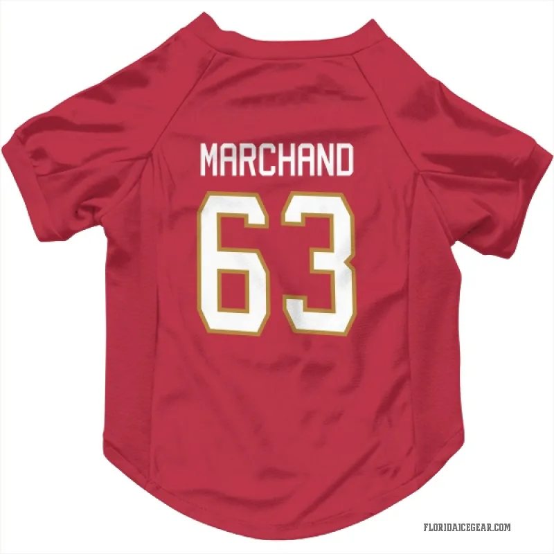 Brad Marchand  Red Florida Panthers  Cat & Dog Pet Jersey