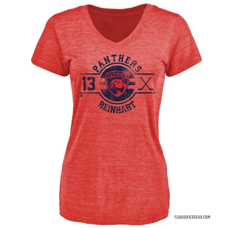 Sam Reinhart Women's Red Florida Panthers Insignia T-Shirt -