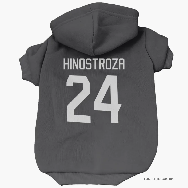 Vinnie Hinostroza  Black Florida Panthers  Cat & Dog Pet Hoodie