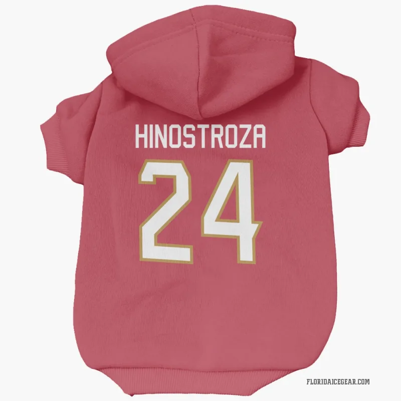Vinnie Hinostroza  Red Florida Panthers  Cat & Dog Pet Hoodie